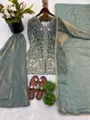 Jf 043 Pure Fendy Silk With Heavy Embroidery Work Readymade Suits Wholesale Online
